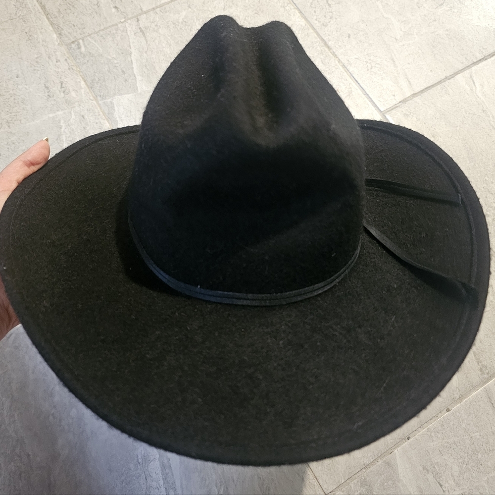 Eddy Bros 100% Wool Black Cowboy Hat